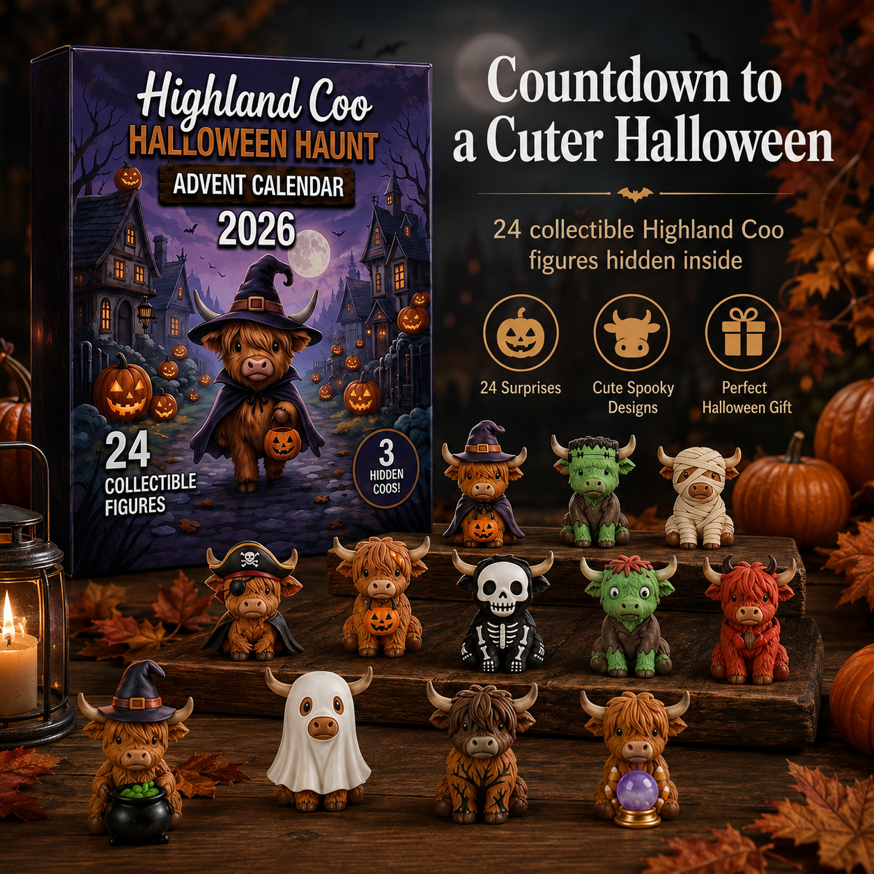 2026 Highland Coo Halloween Advent Calendar